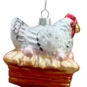 Hen Nest Ornament (glass)